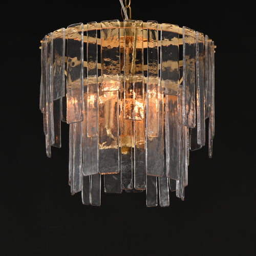 Warren 4 Light Semi Flush/ Pendant Gold