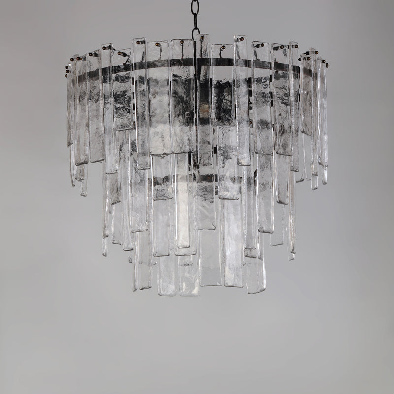 Warren 9 Light Pendant Dark Bronze