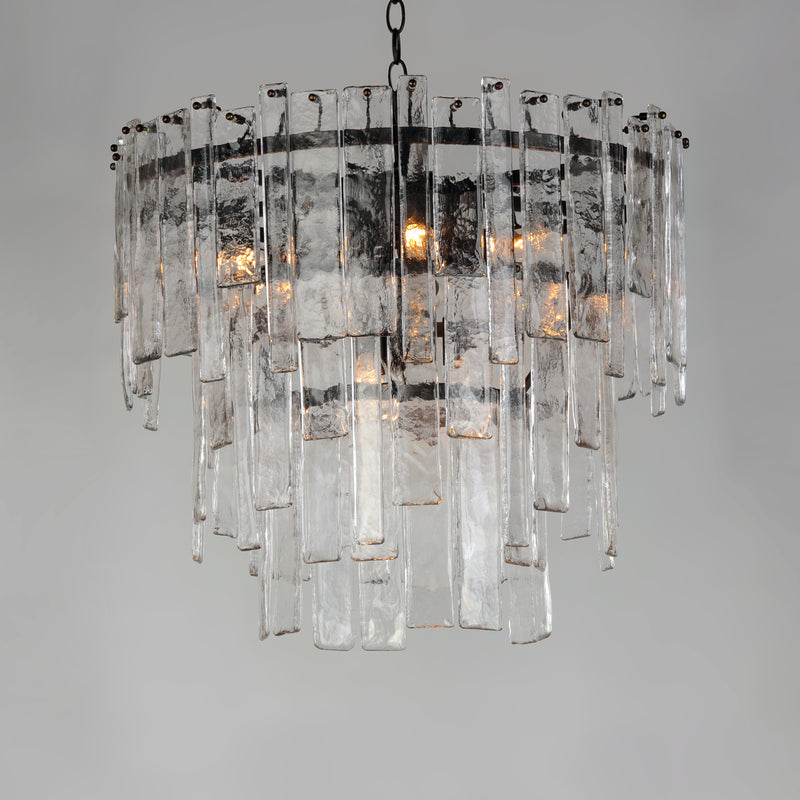 Warren 9 Light Pendant Dark Bronze
