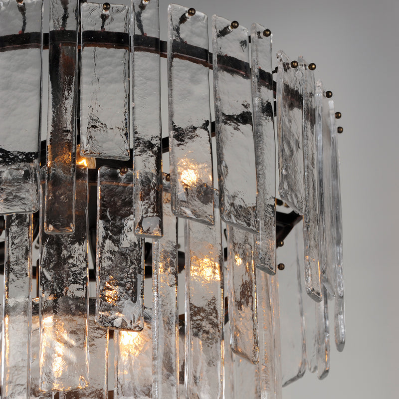 Warren 9 Light Pendant Dark Bronze