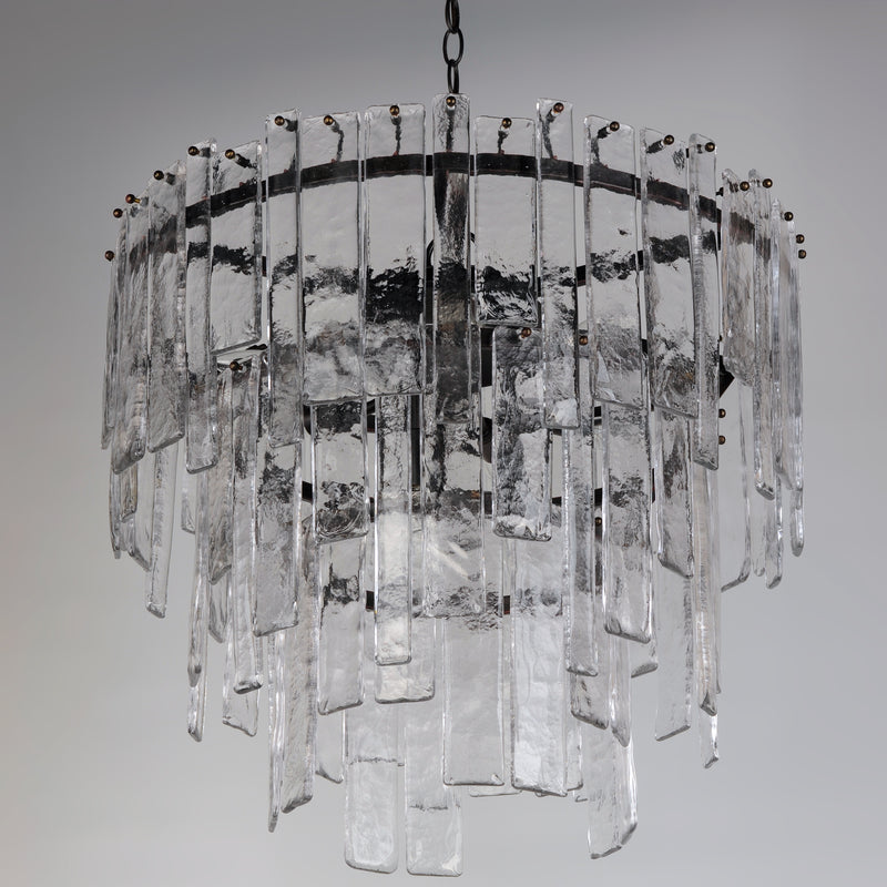 Warren 9 Light Pendant Dark Bronze
