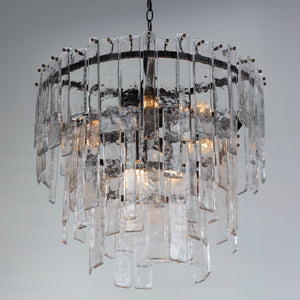 Warren 9 Light Pendant Dark Bronze