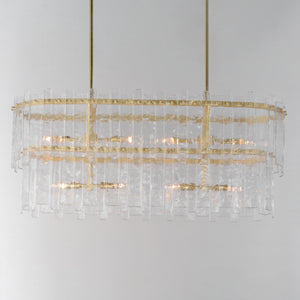 Warren 8 Light Pendant Gold