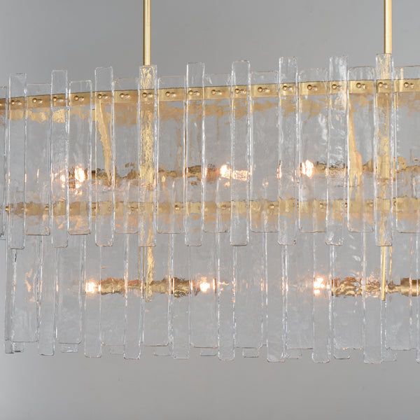 Warren 8 Light Pendant Gold