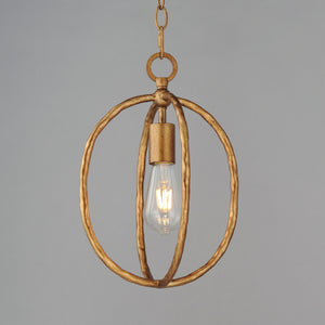 Martel 1 Light Mini Pendant Gold