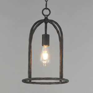 Martel 1 Light Pendant Black