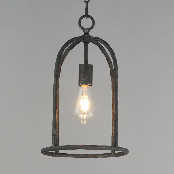 Martel 1 Light Pendant Black