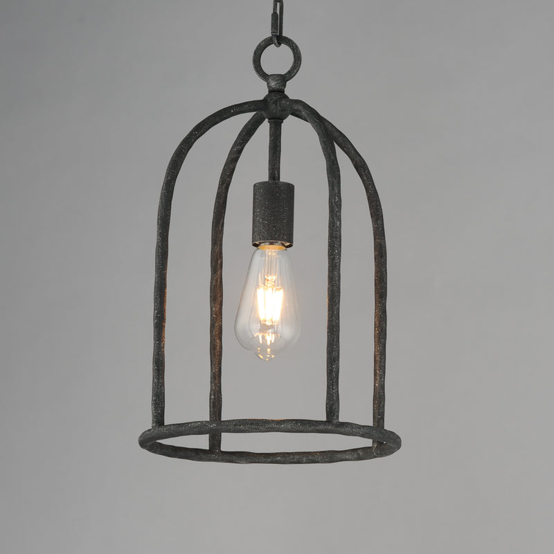 Martel 1 Light Pendant Black