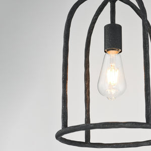 Martel 1 Light Pendant Black
