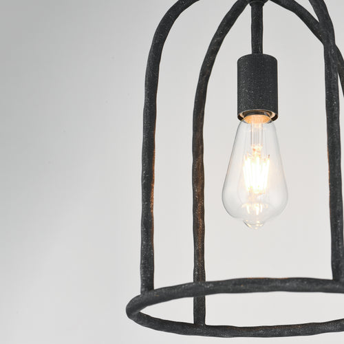 Martel 1 Light Pendant Black
