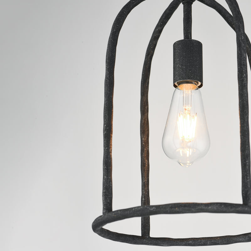 Martel 1 Light Pendant Black