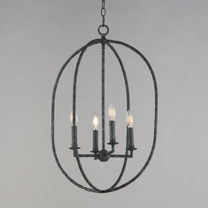 Martel 4 Light Pendant Black