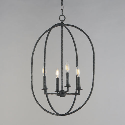 Martel 4 Light Pendant Black
