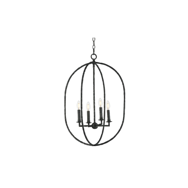 Martel 4 Light Pendant Black