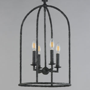 Martel II 4 Light Pendant Black