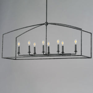 Martel 8 Light Chandelier Black