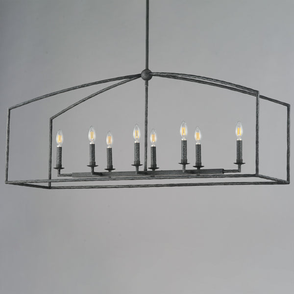 Martel 8 Light Chandelier Black
