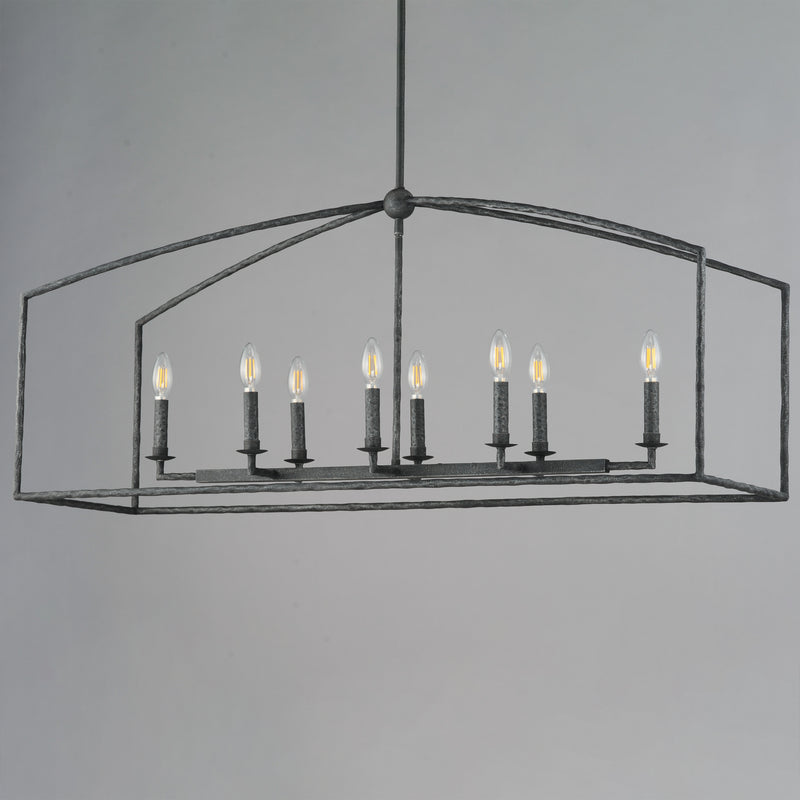 Martel 8 Light Chandelier Black
