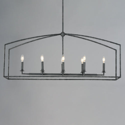 Martel 8 Light Chandelier Black