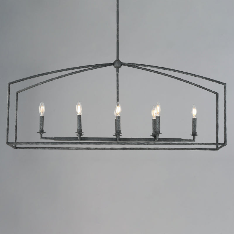 Martel 8 Light Chandelier Black