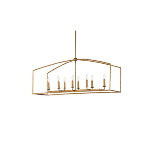 Martel 8 Light Chandelier Gold