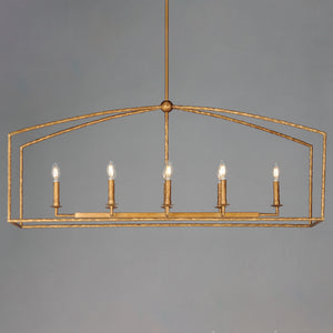 Martel 8 Light Chandelier Gold