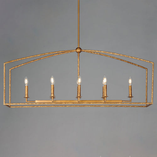 Martel 8 Light Chandelier Gold