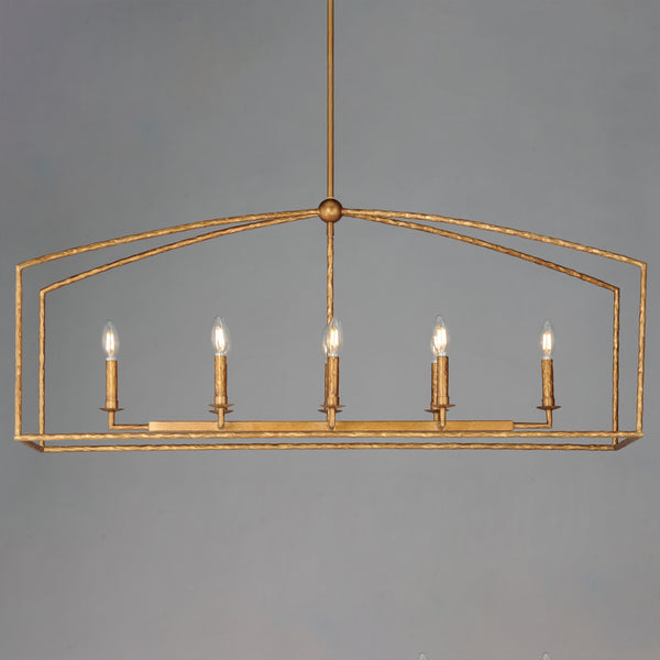 Martel 8 Light Chandelier Gold