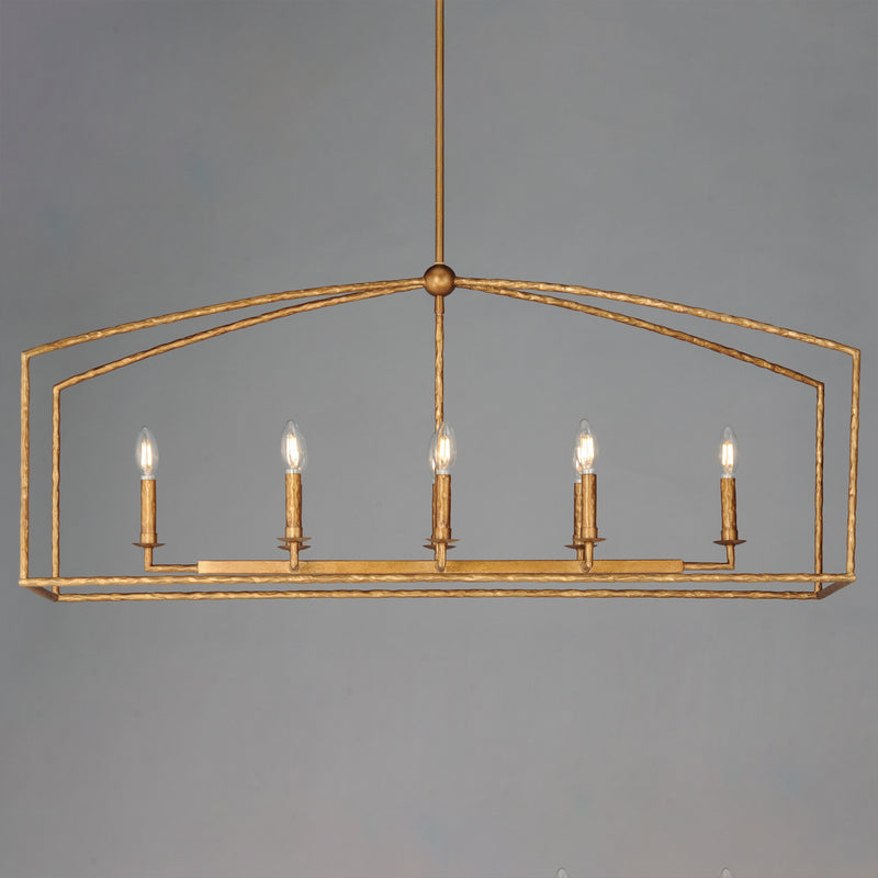 Martel 8 Light Chandelier Gold
