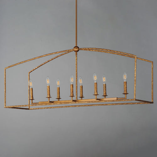 Martel 8 Light Chandelier Gold