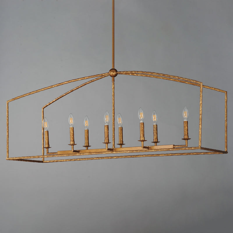 Martel 8 Light Chandelier Gold