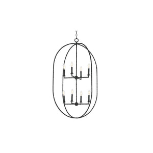 Martel 8 Light Pendant Black