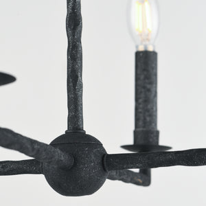 Martel 8 Light Pendant Black