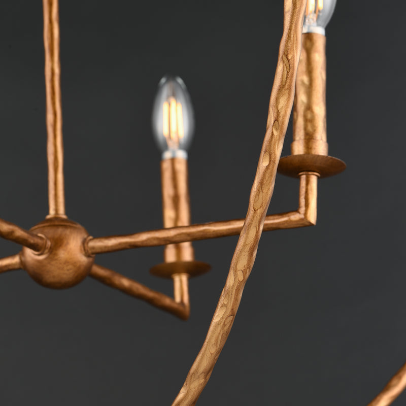 Martel 8 Light Pendant Gold