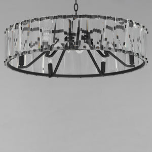 Odeon 6 Light Chandelier Black