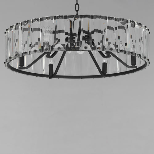 Odeon 6 Light Chandelier Black