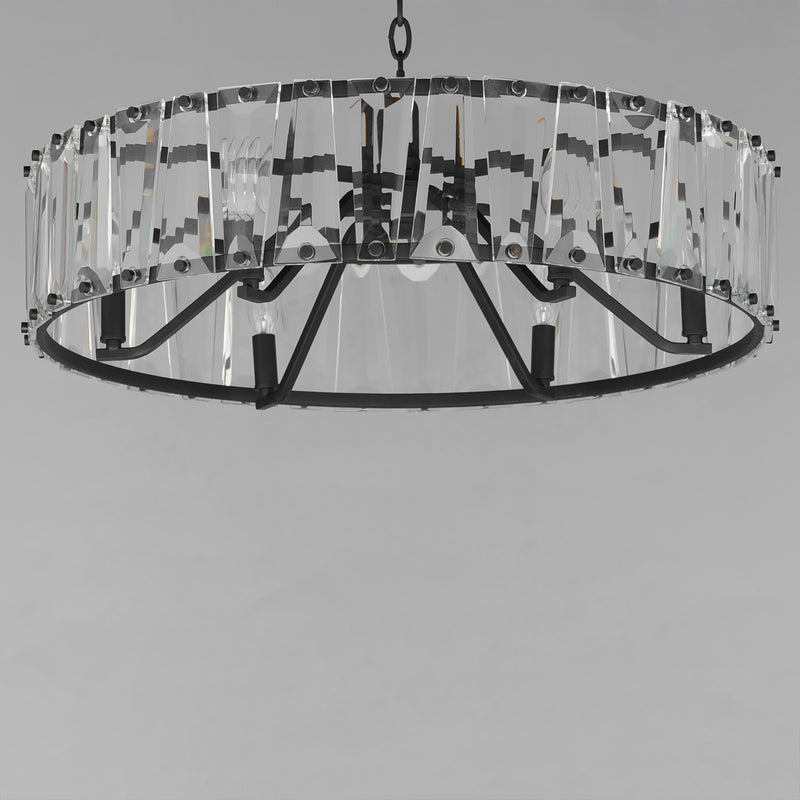 Odeon 6 Light Chandelier Black