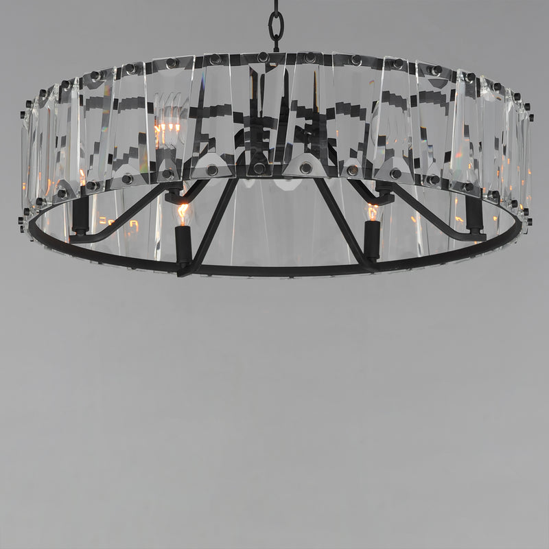 Odeon 6 Light Chandelier Black