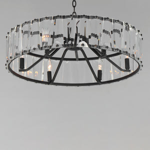 Odeon 6 Light Chandelier Black