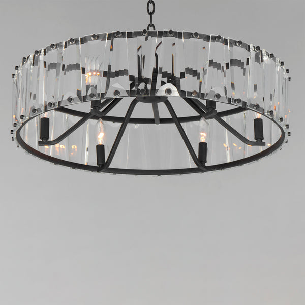 Odeon 6 Light Chandelier Black