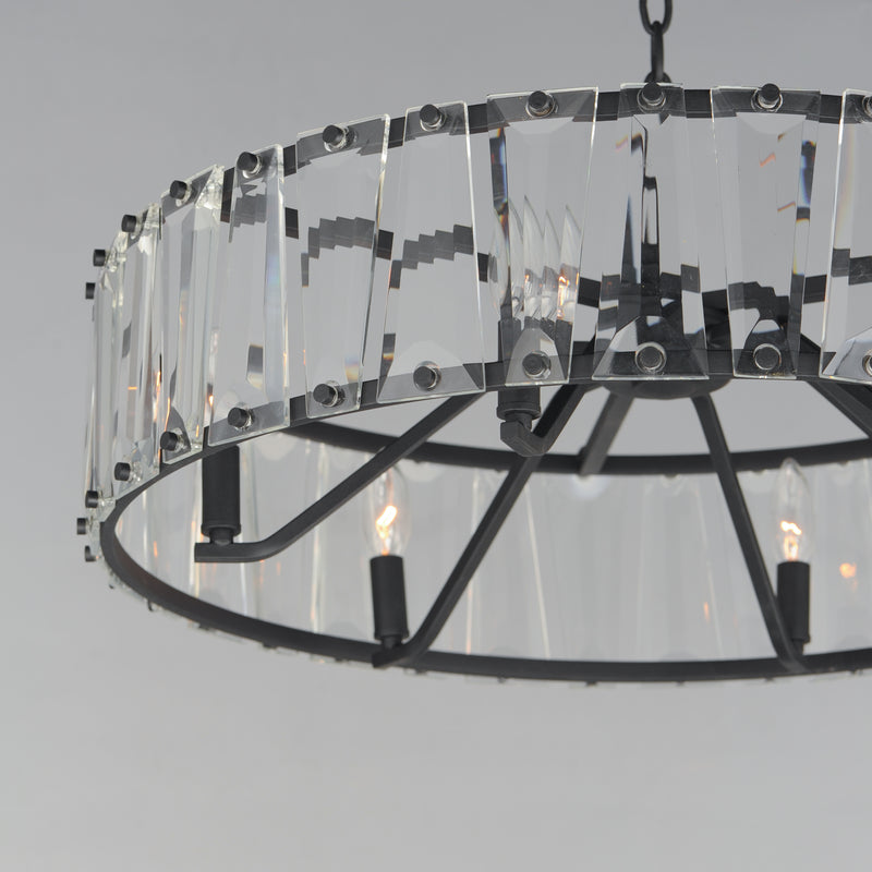 Odeon 6 Light Chandelier Black