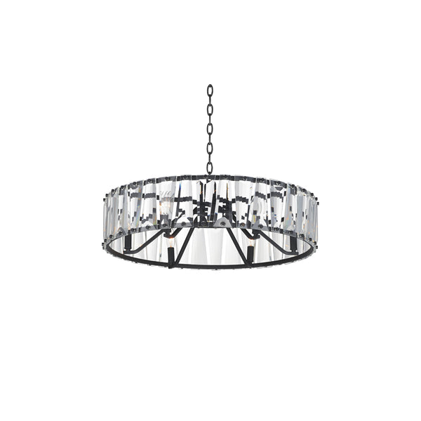 Odeon 6 Light Chandelier Black
