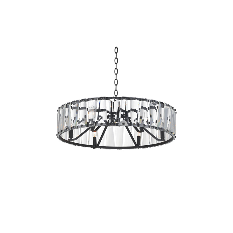 Odeon 6 Light Chandelier Black