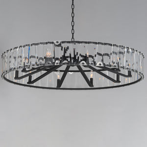 Odeon 10 Light Chandelier Black