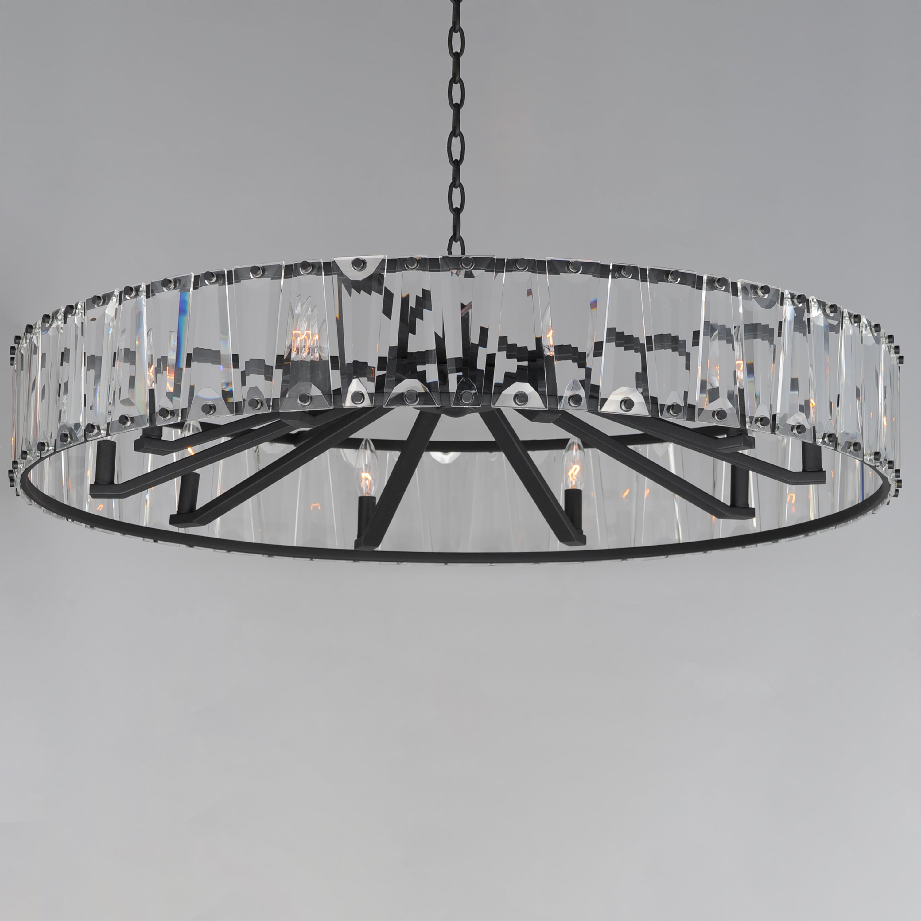 Odeon 10 Light Chandelier Black