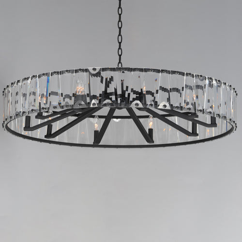 Odeon 10 Light Chandelier Black