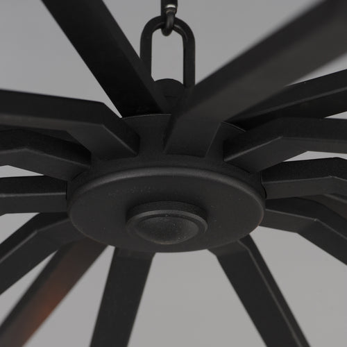 Odeon 10 Light Chandelier Black