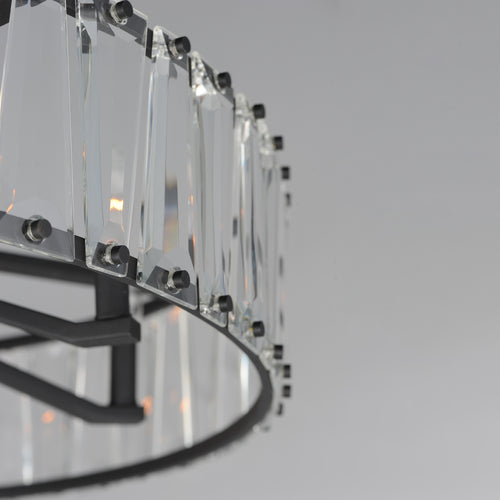 Odeon 10 Light Chandelier Black
