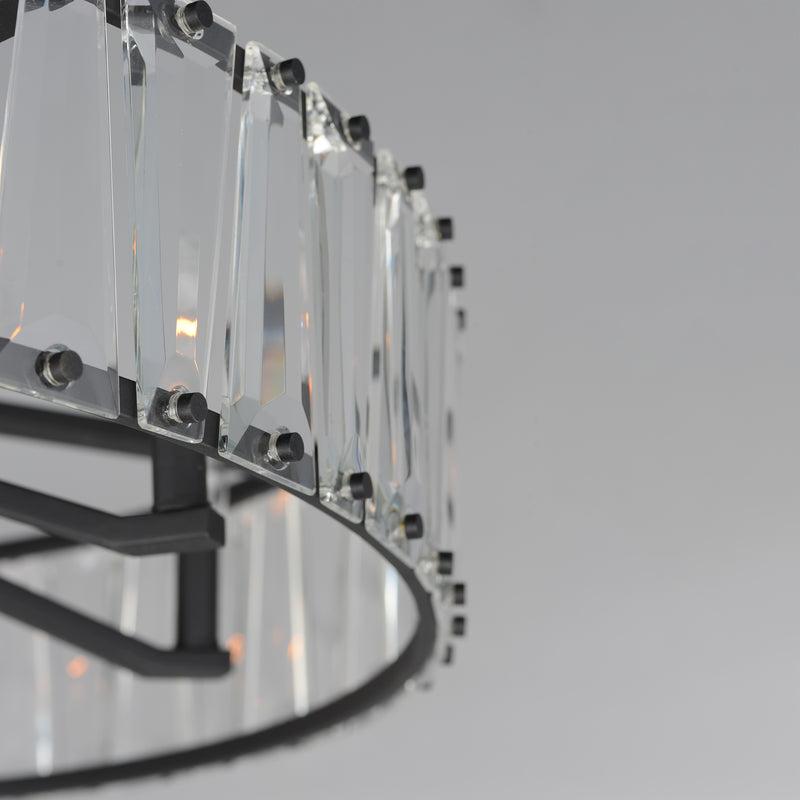 Odeon 10 Light Chandelier Black