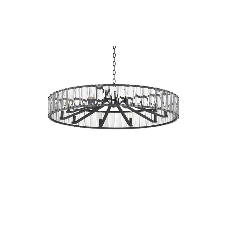 Odeon 10 Light Chandelier Black